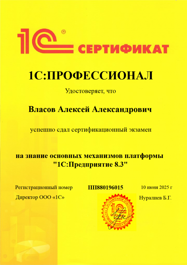 1С:Профессионал - Механизмы платформы 8.3
